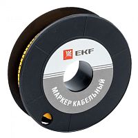 Маркер кабельный 4.0кв.мм 1 (500ед) (ЕС-2) | код. plc-KM-4-1 | EKF